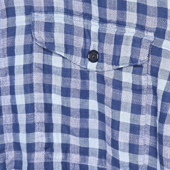 Bonobos Mens Standard Fit Blue Plaid Soft Flannel Button Shirt Size Large - Picture 4 of 7